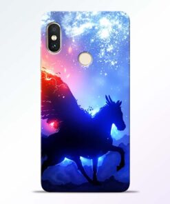 Black Horse Redmi Note 5 Pro Back Cover