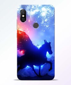 Black Horse Redmi Note 6 Pro Back Cover