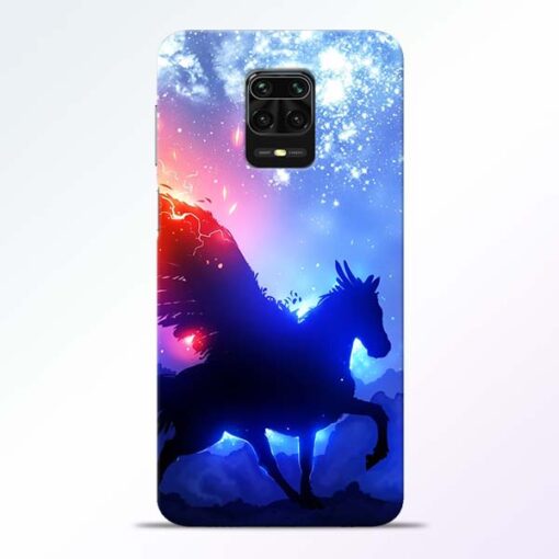 Black Horse Redmi Note 9 Pro Back Cover