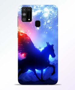 Black Horse Samsung Galaxy M31 Back Cover