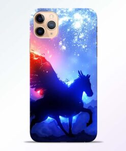 Black Horse iPhone 11 Pro Back Cover