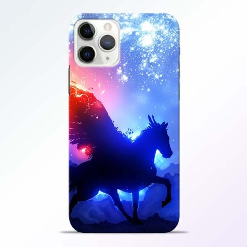 Black Horse iPhone 11 Pro Max Back Cover