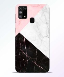 Black Marble Samsung Galaxy M31 Back Cover