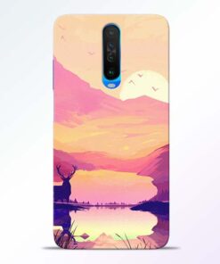 Deer Nature Poco X2 Back Cover