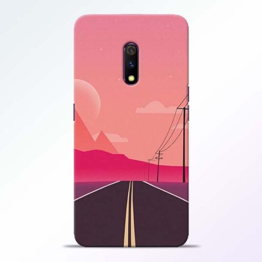 Pink Road Realme X Back Cover