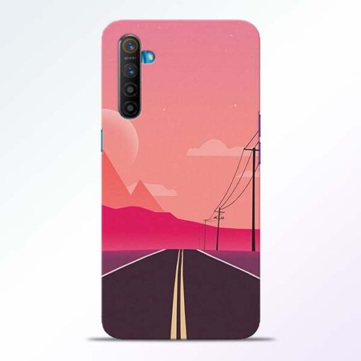 Pink Road Realme XT Back Cover