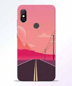 Pink Road Redmi Note 6 Pro Back Cover