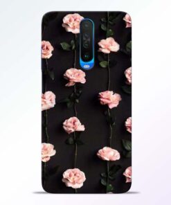 Pink Rose Poco X2 Back Cover