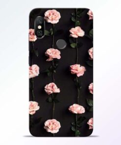 Pink Rose Redmi Note 6 Pro Back Cover