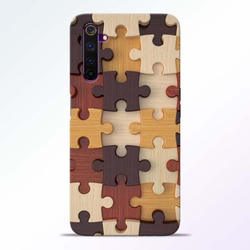 Puzzle Pattern Realme 6 Back Cover