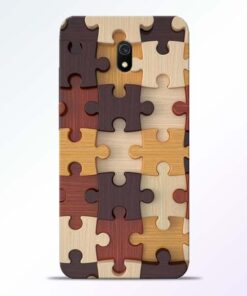 Puzzle Pattern Redmi 8A Back Cover