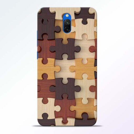 Puzzle Pattern Redmi 8A Dual Back Cover