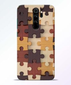 Puzzle Pattern Redmi Note 8 Pro Back Cover