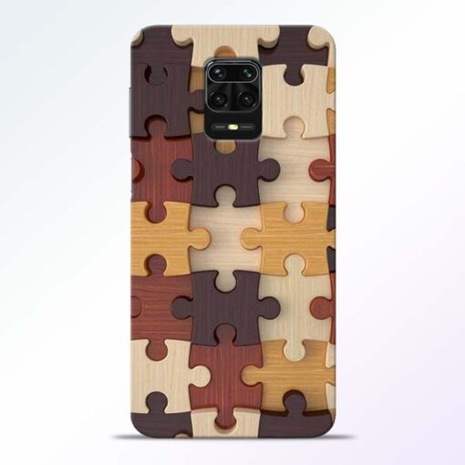 Puzzle Pattern Redmi Note 9 Pro Back Cover