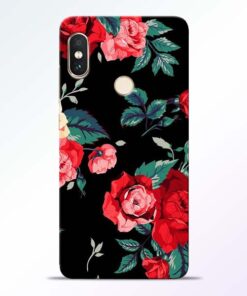 Red Floral Redmi Note 5 Pro Back Cover
