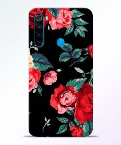 Red Floral Redmi Note 8 Back Cover