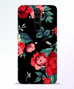 Red Floral Redmi Note 8 Pro Back Cover