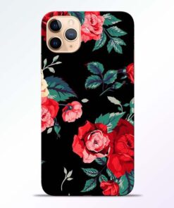 Red Floral iPhone 11 Pro Back Cover