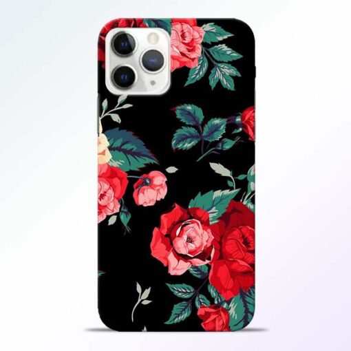 Red Floral iPhone 11 Pro Max Back Cover
