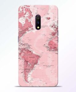 World Map Realme X Back Cover