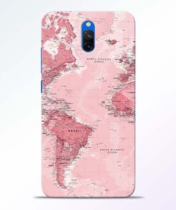World Map Redmi 8A Dual Back Cover