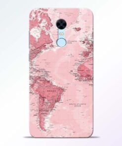 World Map Redmi Note 5 Back Cover