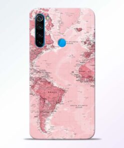 World Map Redmi Note 8 Back Cover