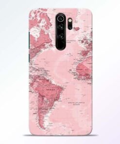 World Map Redmi Note 8 Pro Back Cover