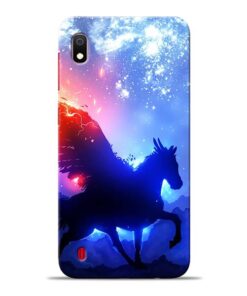 Black Horse Samsung Galaxy A10 Back Cover