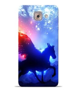 Black Horse Samsung Galaxy J7 Max Back Cover
