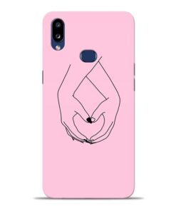 Close Hand Samsung Galaxy A10s Back Cover