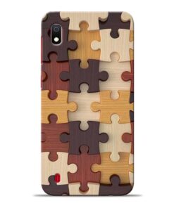 Puzzle Pattern Samsung Galaxy A10 Back Cover