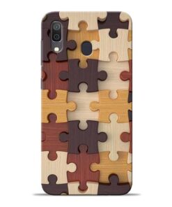 Puzzle Pattern Samsung Galaxy A30 Back Cover