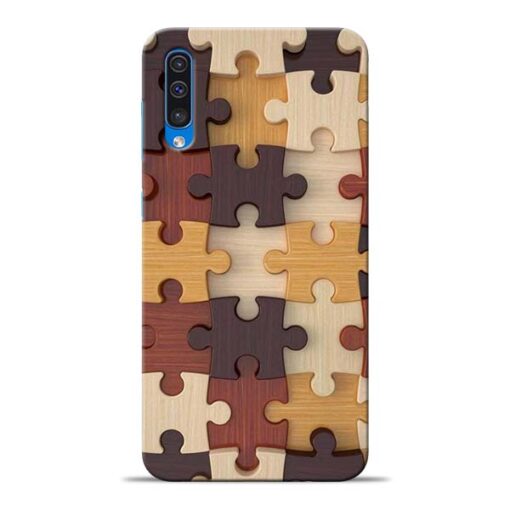 Puzzle Pattern Samsung Galaxy A50 Back Cover