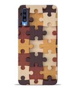 Puzzle Pattern Samsung Galaxy A70 Back Cover