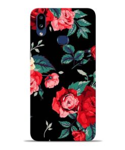 Red Floral Samsung Galaxy A10s Back Cover
