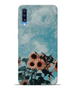 Sun Floral Samsung Galaxy A70 Back Cover