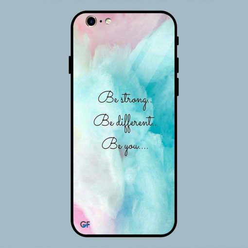 Abstract Be You Quotes iPhone 6 / 6S Glass Back Cover