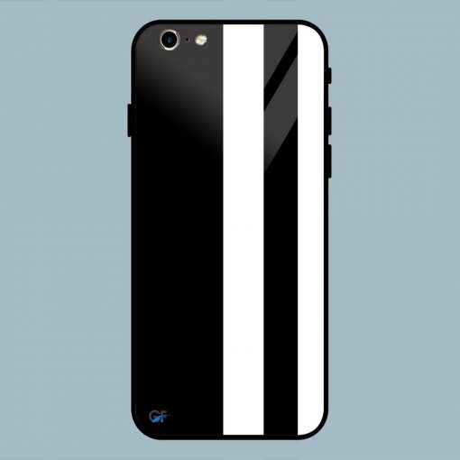 Abstract Black And White Line iPhone 6 / 6S Glass Back Cover