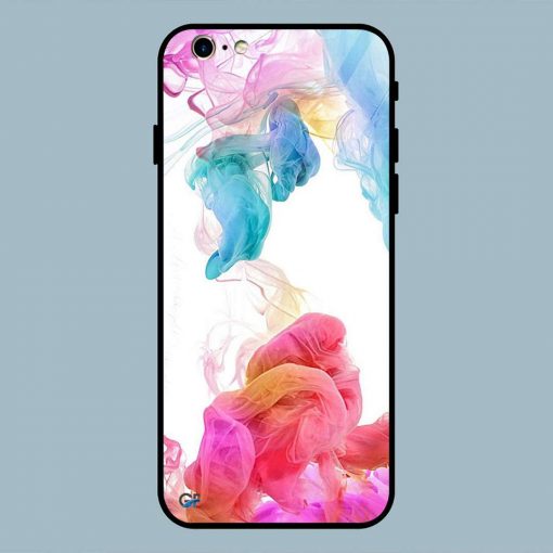 Abstract Multicolor Smoke iPhone 6 / 6S Glass Back Cover