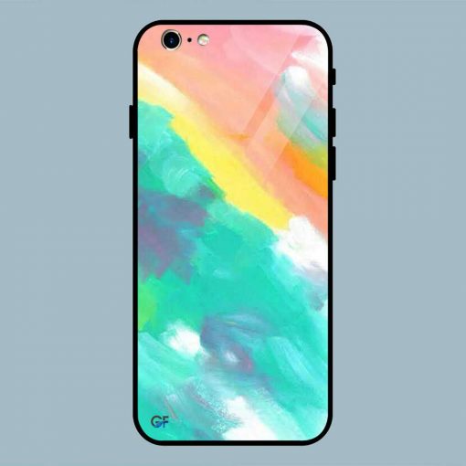 Abstract Pastel Pattern iPhone 6 / 6S Glass Back Cover