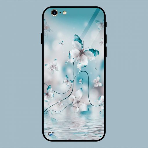 Amazing Butterfly flowers iPhone 6 / 6S Glass Back Cover