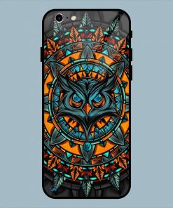 Angry Owl Art Multicolor iPhone 6 / 6S Glass Back Cover