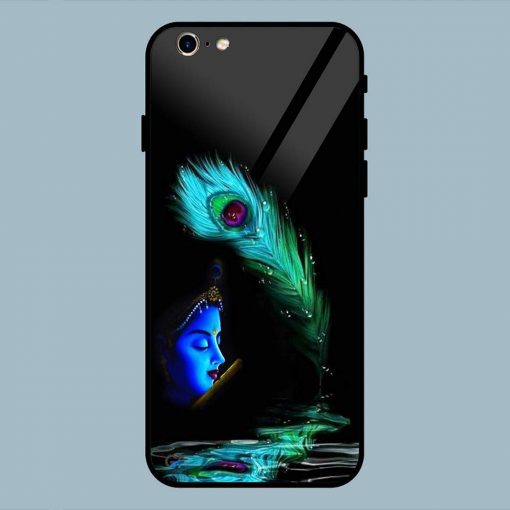 Art Peacock father And Krishna iPhone 6 / 6S Glass Back Cover