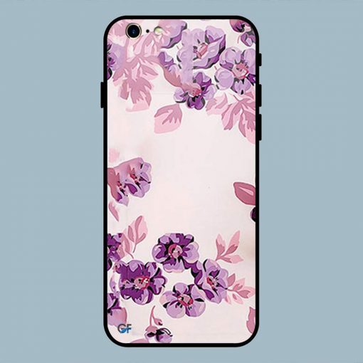 Art Pink Flower iPhone 6 / 6S Glass Back Cover