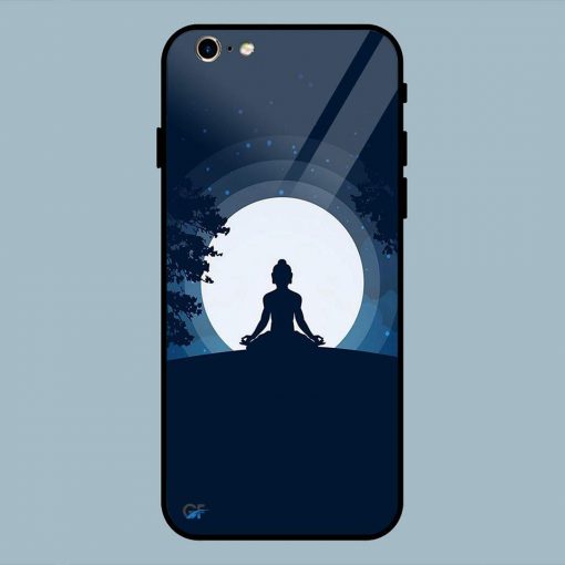 Artwork Buddha Blue iPhone 6 / 6S Glass Back Cover