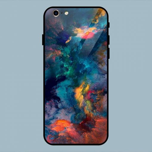 Artwork Paint Multicolor iPhone 6 / 6S Glass Back Cover