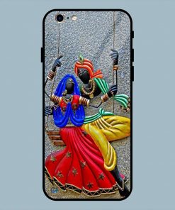 Beautiful Colorful Radha Krishna iPhone 6 / 6S Glass Back Cover