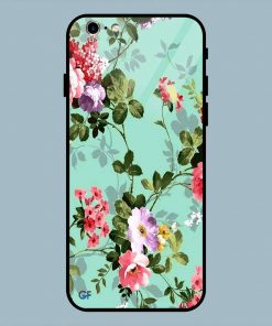 Beautiful Green Flowers iPhone 6 / 6S Glass Back Cover