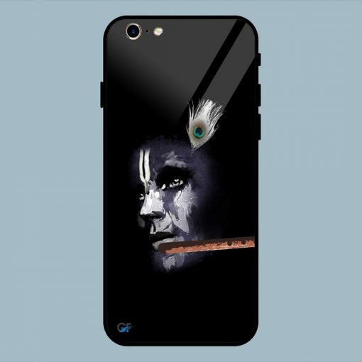 Black Krishna Art iPhone 6 / 6S Glass Back Cover
